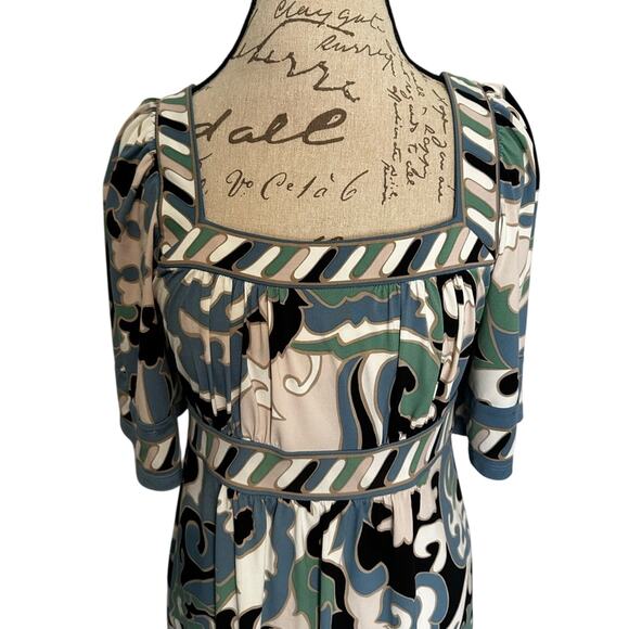 BCBG Maxazria Square Neck dress SZ Medium Y2K Wedding Guest - Picture 6 of 10